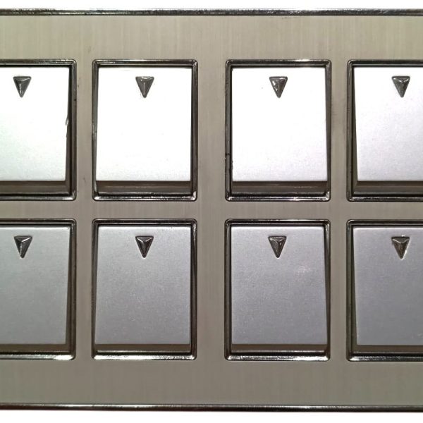 Eva Aluminium Eight Gang Switch