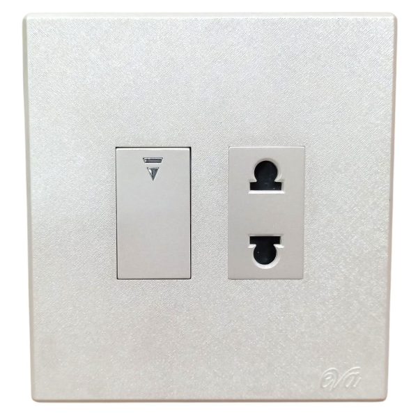 Eva Glamor 1-Switch + 1-Socket