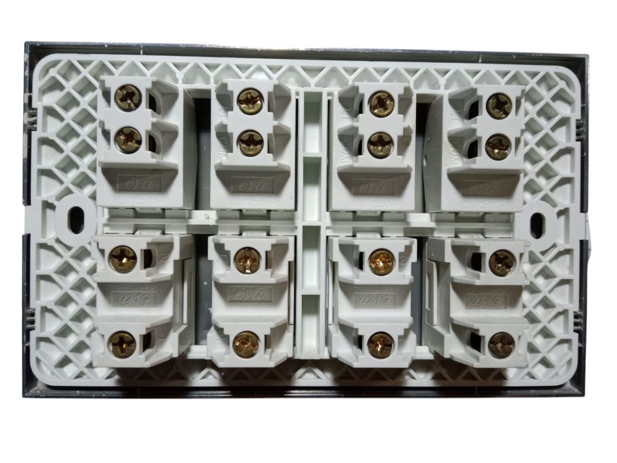 Eva Rose Gold 4-Switch + 4-Socket - Image 2