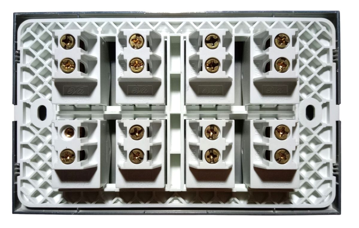 Eva Rose Gold Eight Gang Switch - Image 2