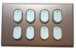 Eva Rose Gold Eight Gang Switch