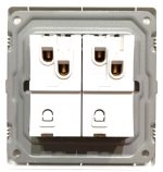 Eva White Two Gang Switch - Image 2