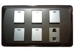Lear Blesso Multi Colour 5-Switch + 1-Socket