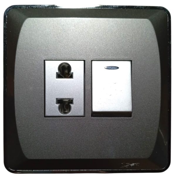 Lear Blesso Multi Colour 1-Switch + 1-Socket
