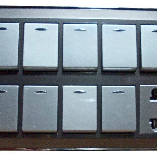 Lear Blesso Multi Colour 9-Switch + 1-Socket