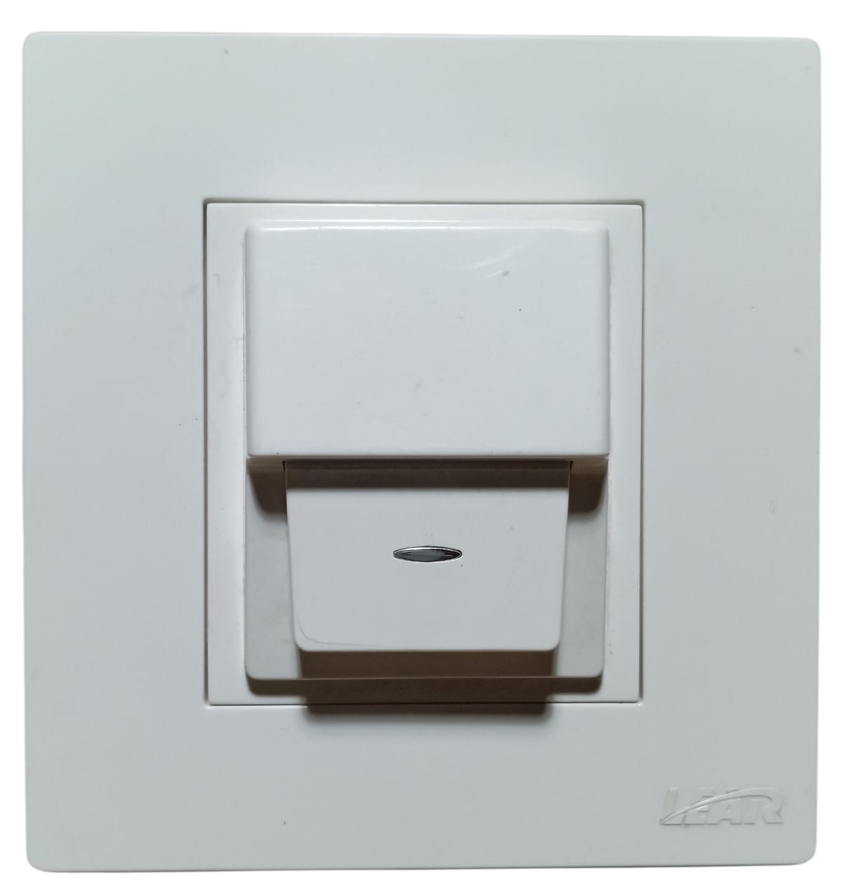 Lear White Bell Push WP Front Lear Super White Bell Push Water Proof - Image 1