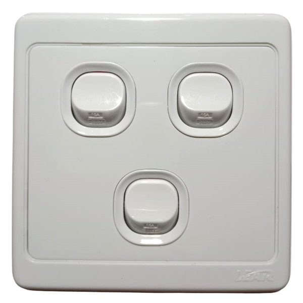 Lear Rainbow Three Gang Switch