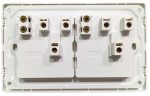 Eva White Universal 5 in 1 Double Switch - Image 2