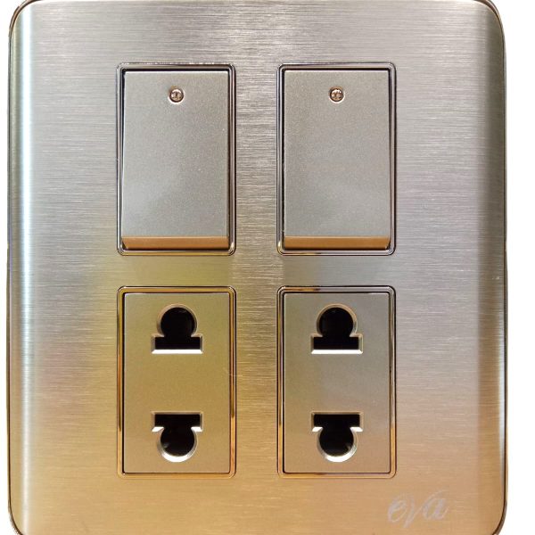 Eva Royal 2-Switch + 2-Socket