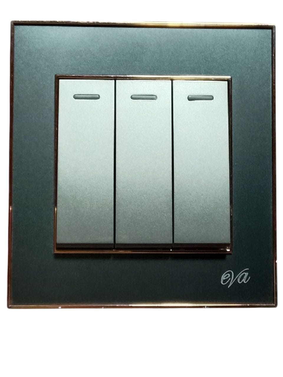 EVA-SUPERIOR-3-GANG-FRONT Eva Superior Three Gang Switch - Image 1