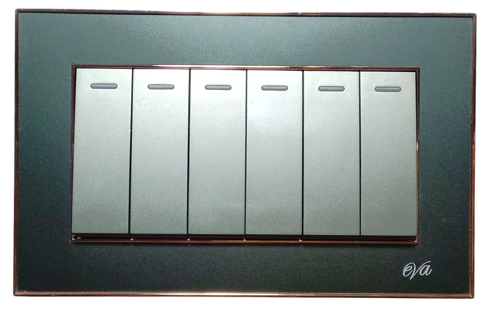 EVA-SUPERIOR-6-GANG-FRONT Eva Superior Six Gang Switch - Image 1