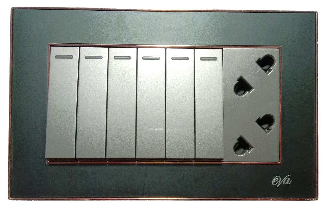 EVA-SUPERIOR-62-front Eva Superior 6-Switch + 2-Socket - Image 1