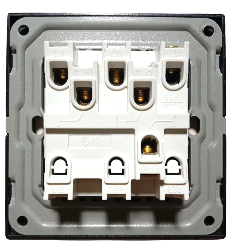 EVA-SUPERIOR-BELL-3-GANG-BACK Eva Superior Three Gang Switch - Image 2