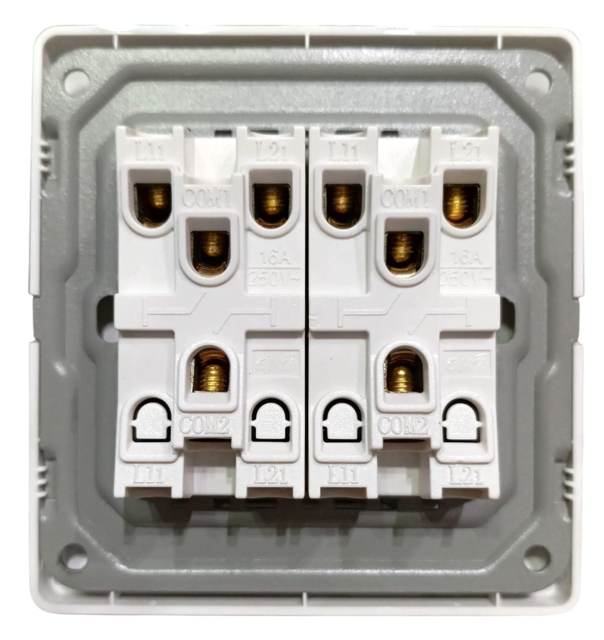 Eva White Four Gang Switch - Image 2