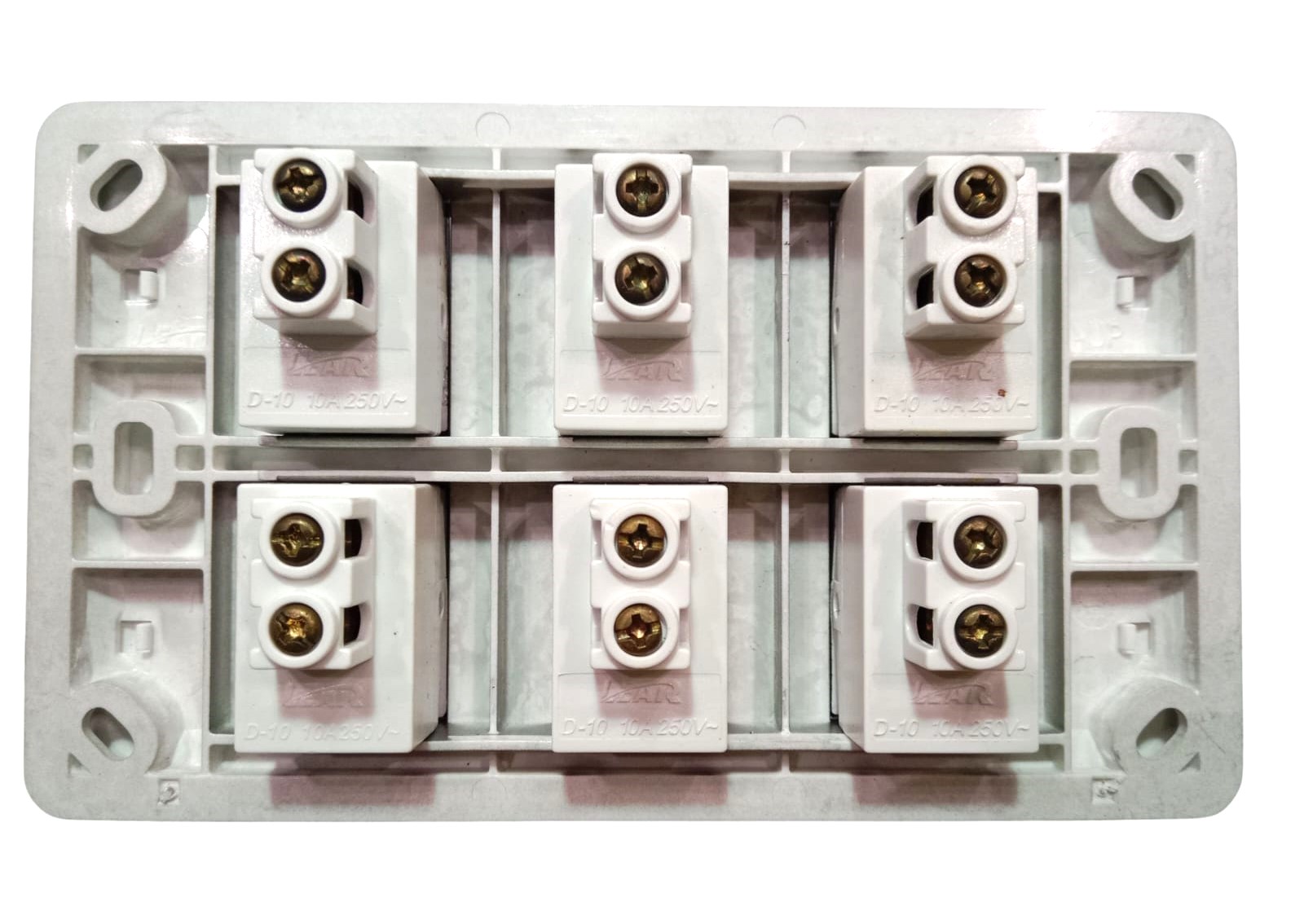 LEAR-BLESSO-MULTI-6-GANG-BACK- Lear Blesso Multi Colour Six Gang Switch - Image 2