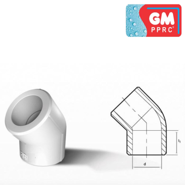 GM PPRC Fittings Elbow 45°