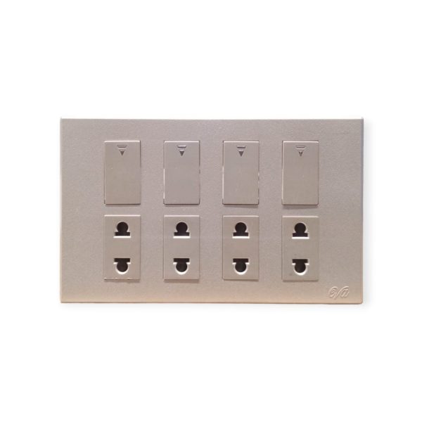 Eva Glamor 4-Switch + 4-Socket