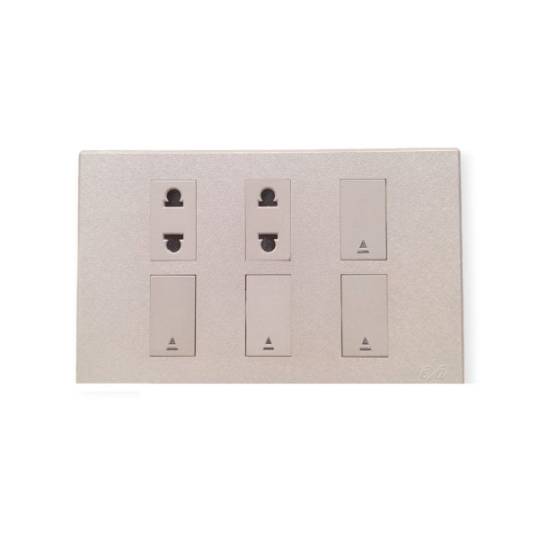 Eva Glamor 4-Switch + 2-Socket