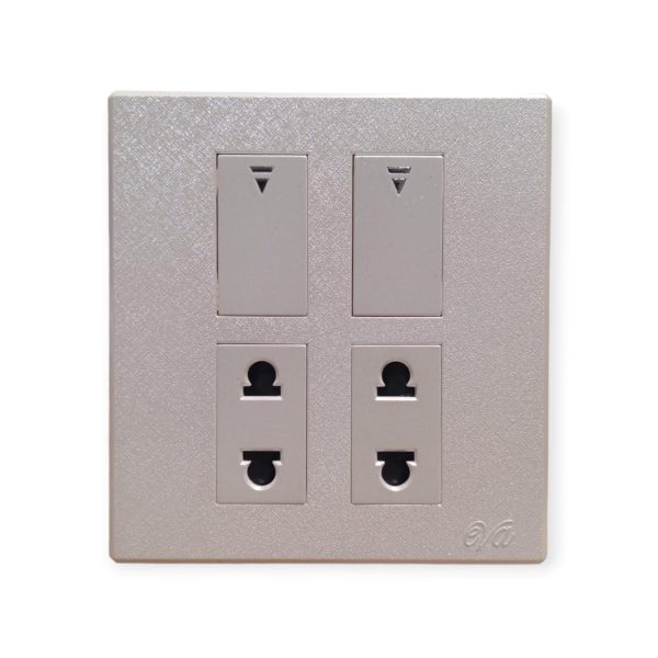 Eva Glamor 2-Switch + 2-Socket