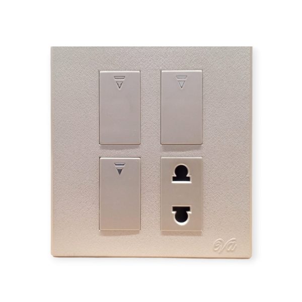 Eva Glamor 3-Switch + 1-Socket