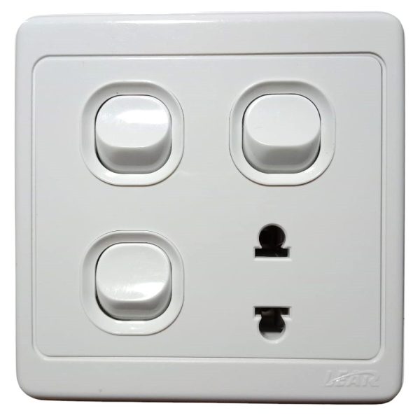 Lear Rainbow 3-Switch + 1-Socket