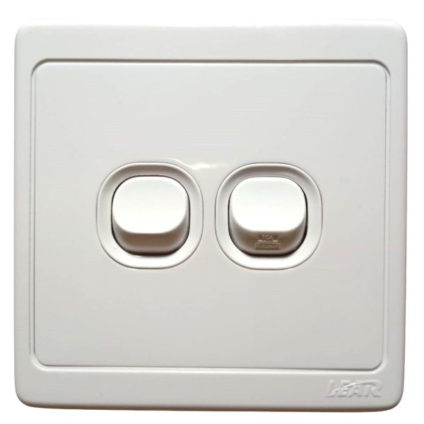 Lear Rainbow Two Gang Switch