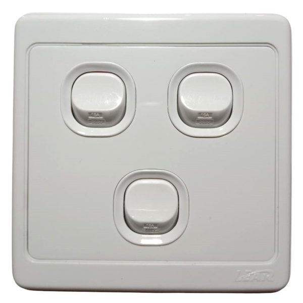 Lear Rainbow Three Gang Switch