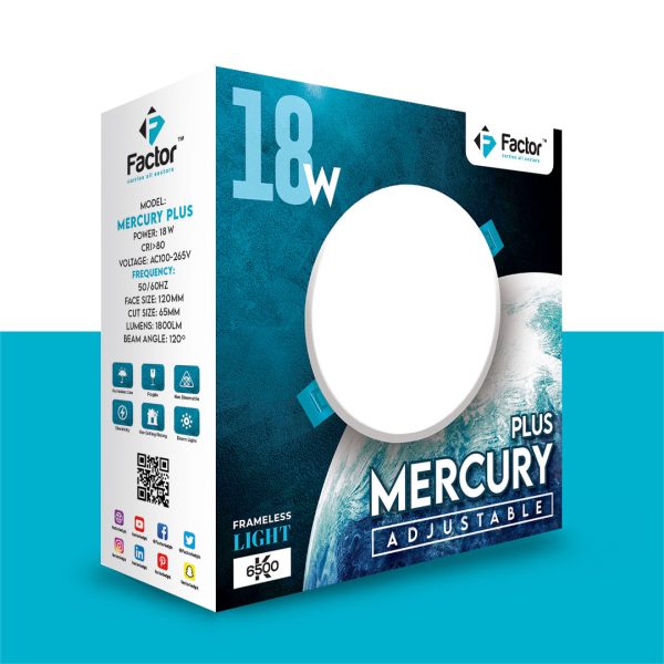 Factor Mercury Plus Adjustable Downlight | 4.5 Inch Round