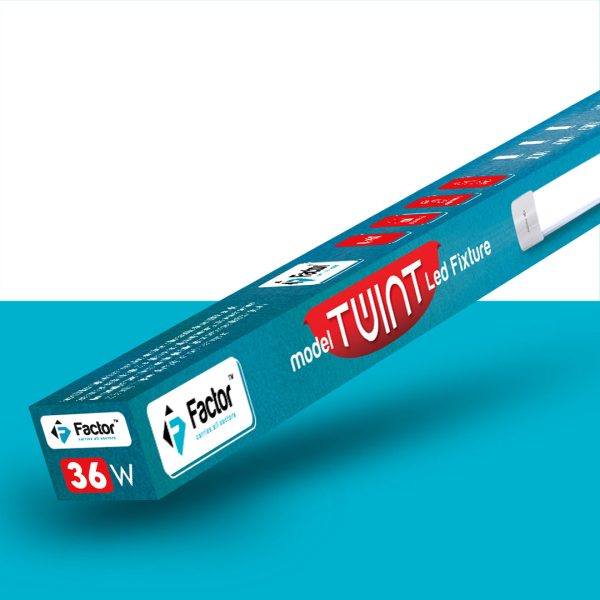 Factor Batten Light - Twint Series - 36w - Frosted