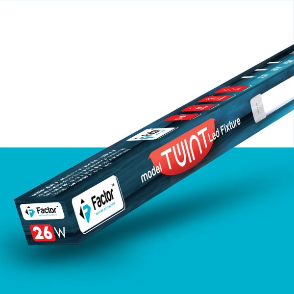 Factor Twint Batten Light | 4 Feet - Crystal